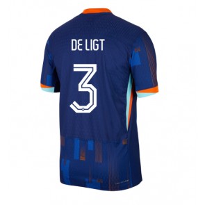 Holland Matthijs de Ligt #3 Udebanetrøje EM 2024 Kort ærmer